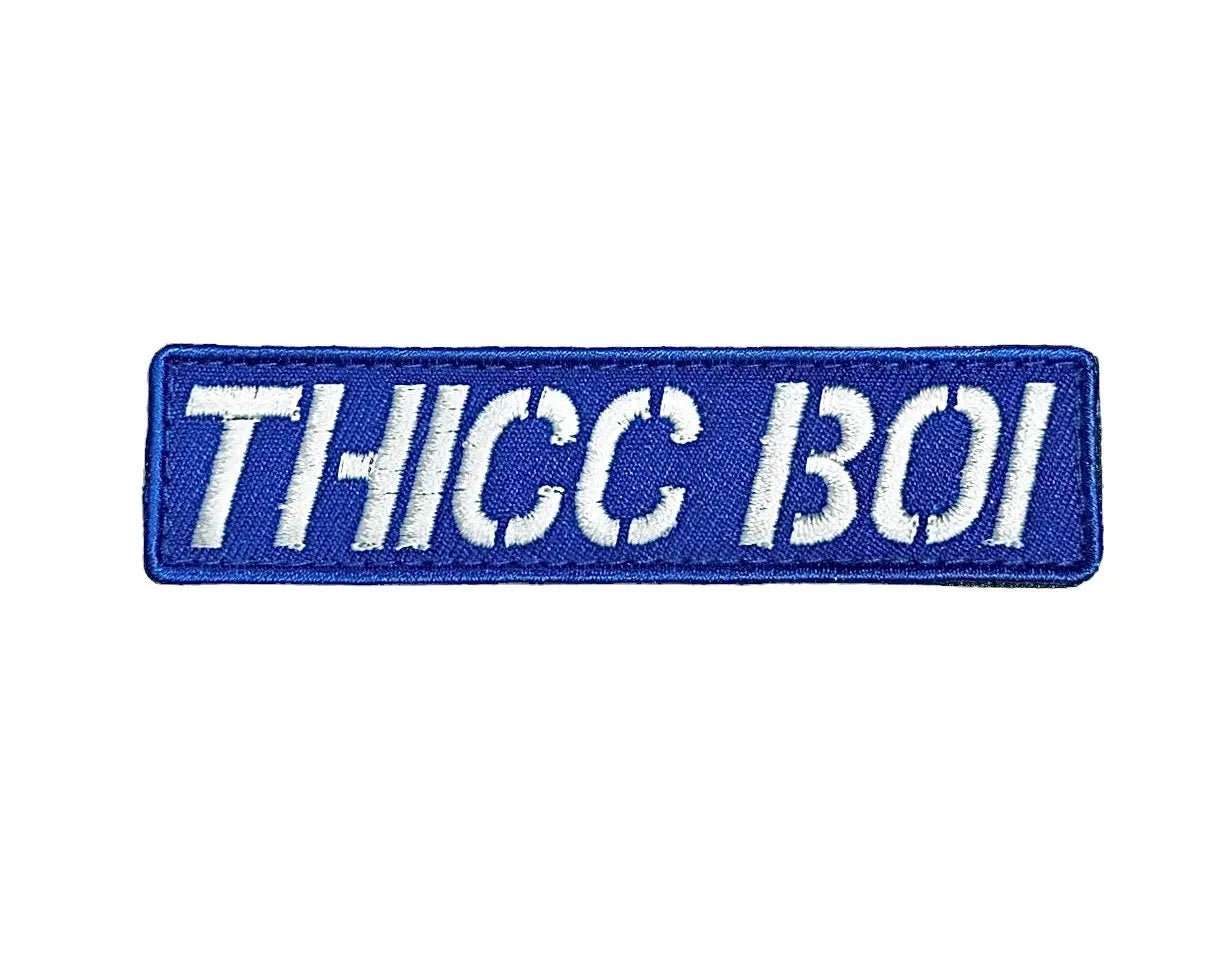 Thicc Boi Embroidered Morale Patch 4 By 1 For Vests And Harness Wear by kiloninerpets