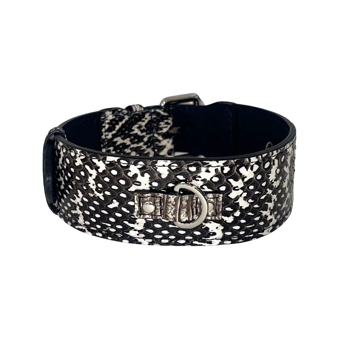 Black & White Classic Snake Collar by Allysa Payne Beverly Hills