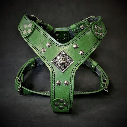 Bestia Eros Harness Green Small to Medium Orthopedic Cushioning by Bestia Dog Gear