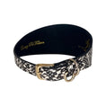Gallery viewerに画像を読み込む, Elegant Snake Collar 3 In Silver Hardware Black White by Allysa Payne Beverly Hills
