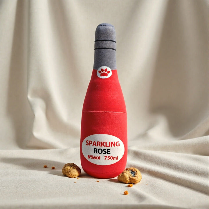 Wine Bottle Plush Squeaky Dog Toy – photo 7