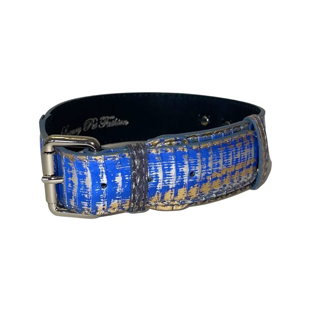 Stunning By Stunning Multi-Color Snake Collar Silver Hardware by Allysa Payne Beverly Hills