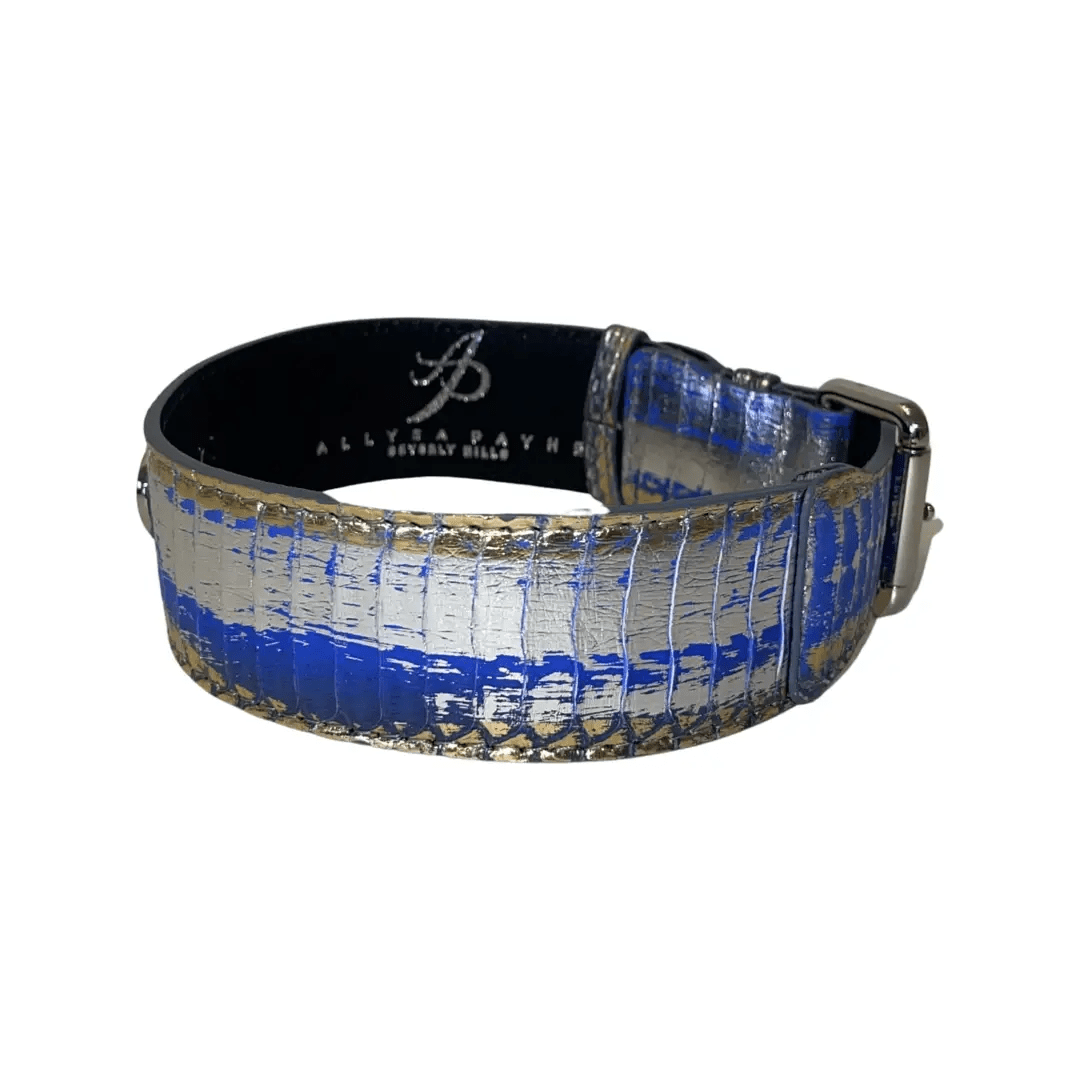 Stunning By Stunning Multi-Color Snake Collar Silver Hardware by Allysa Payne Beverly Hills