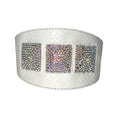 Load image into Gallery viewer, Mikayoga Matte White Snake Collar With 3 Swarovski Rivets by Allysa Payne Beverly Hills
