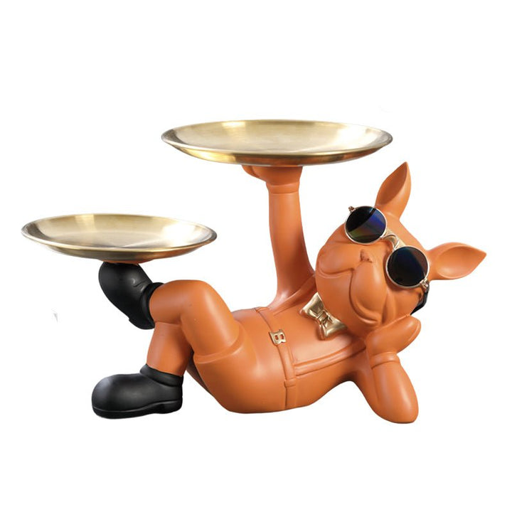 French Bulldog Catchall Bowl &amp; Tray Statue – photo 5