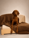 Load image into Gallery viewer, The Haven luxury handcrafted dog bed in solid wood frame with orthopedic, waterproof lining
