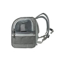 Charger l'image dans la visionneuse de la galerie, Mr. Peanut's Monterey Series airline-compliant horizontal backpack pet carrier in gray fabric with mesh panels
