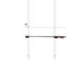 Charger l'image dans la visionneuse de la galerie, Dog Proof Cat Feeder, wall-mounted raised cat hammock by Catastrophic Creations, brown wood ends
