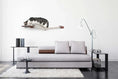 Charger l'image dans la visionneuse de la galerie, Cat hammock wall-mounted raised cat furniture in beige fabric with wood ends
