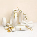 Gallery viewerに画像を読み込む, Classic Elegance White Premium Leather Dog Walking Collar Leash Set by DDPaws
