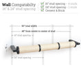 Carica l'immagine nel visualizzatore della galleria, Horizontal Scratching Post for Cats by Catastrophic Creations, beige sisal, wall-mounted
