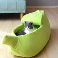Load image into Gallery viewer, Premium Banana Pet Bed Funny Shaped Soft Warm Dog Cat House Portable by Furr Baby Gifts

