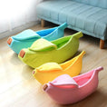 Load image into Gallery viewer, Premium Banana Pet Bed Funny Shaped Soft Warm Dog Cat House Portable by Furr Baby Gifts
