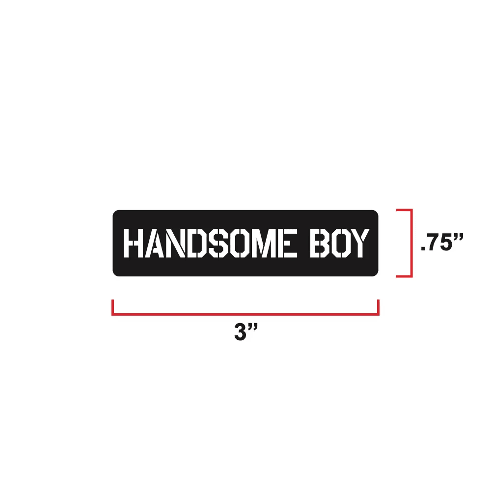 Premium Mini Handsome Boy Morale Patch Embroidered For Vests And Harnesses With Velcro Hook Backing by kiloninerpets