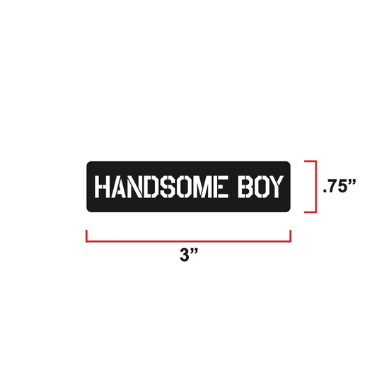 Premium Mini Handsome Boy Morale Patch Embroidered For Vests And Harnesses With Velcro Hook Backing by kiloninerpets