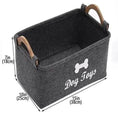 Bild in Galerie-Betrachter laden, Luxury Felt Pet Toy Storage Basket With Wooden Handles For Homes by Nai Pet Store

