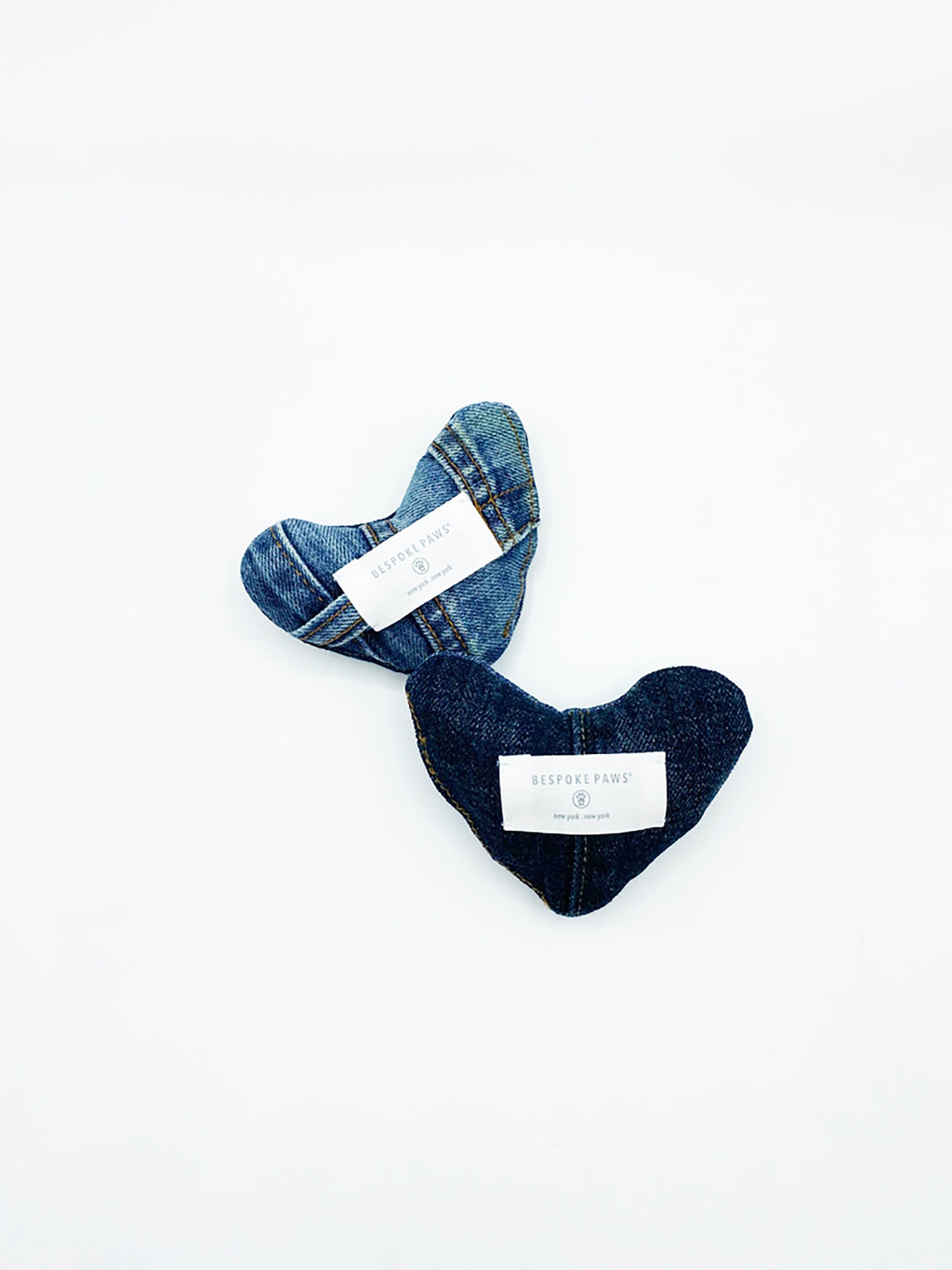 Bespoke Paws Upcycled Denim Heart Squeaker Dog Toy