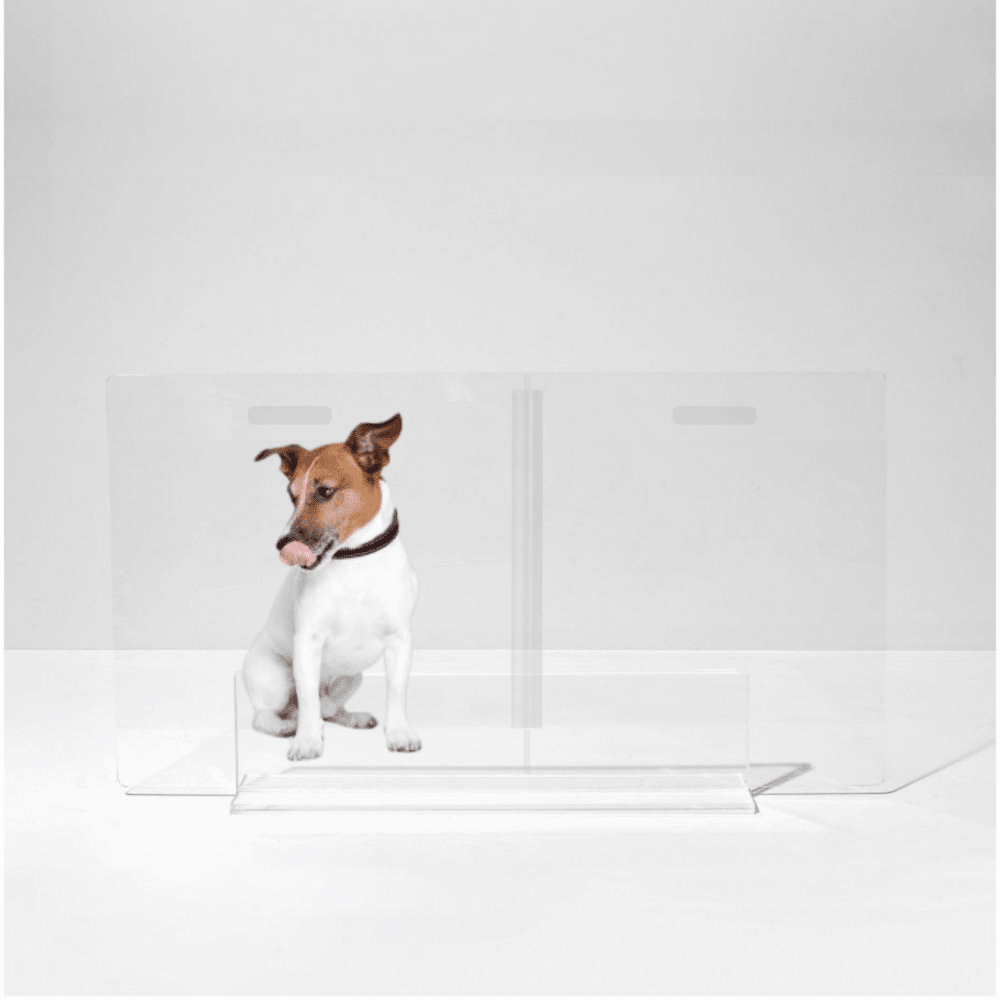 Hiddin Clear Acrylic Panel Pet Gate – Freestanding, 24 in High