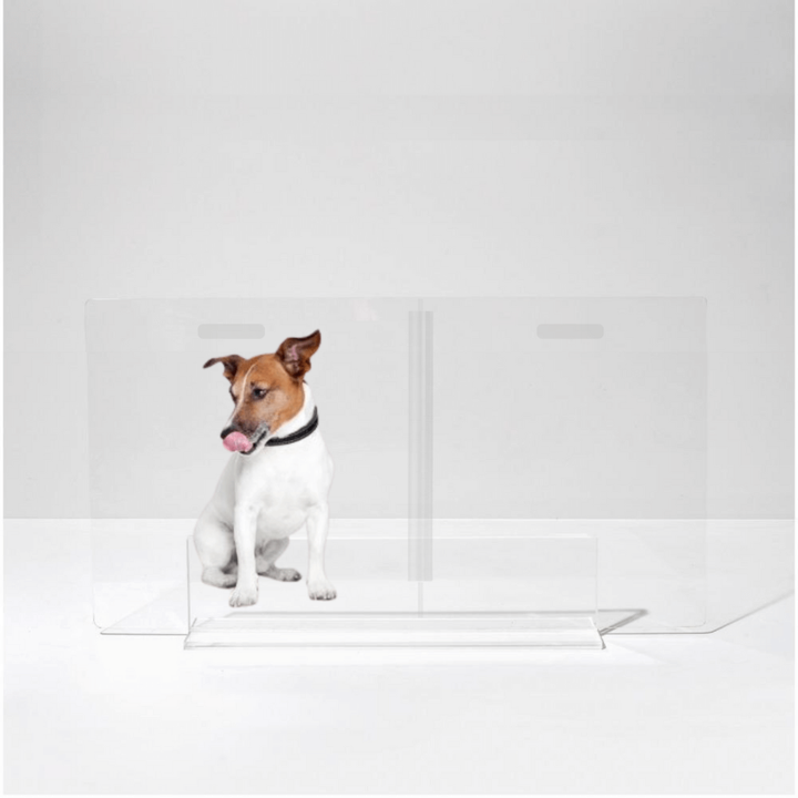 Hiddin Clear Acrylic Panel Pet Gate – Freestanding, 24 in High