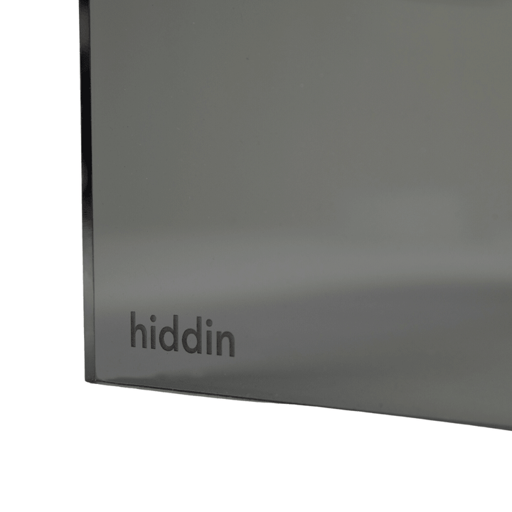 Hiddin Smoke Grey Acrylic Double Feeder – 7 in High