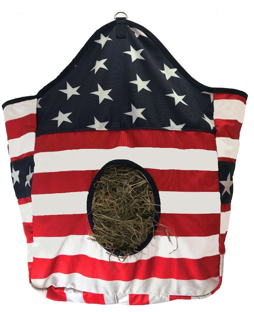 Tahoe Tack Patriotic 1200D Horse Hay Bag