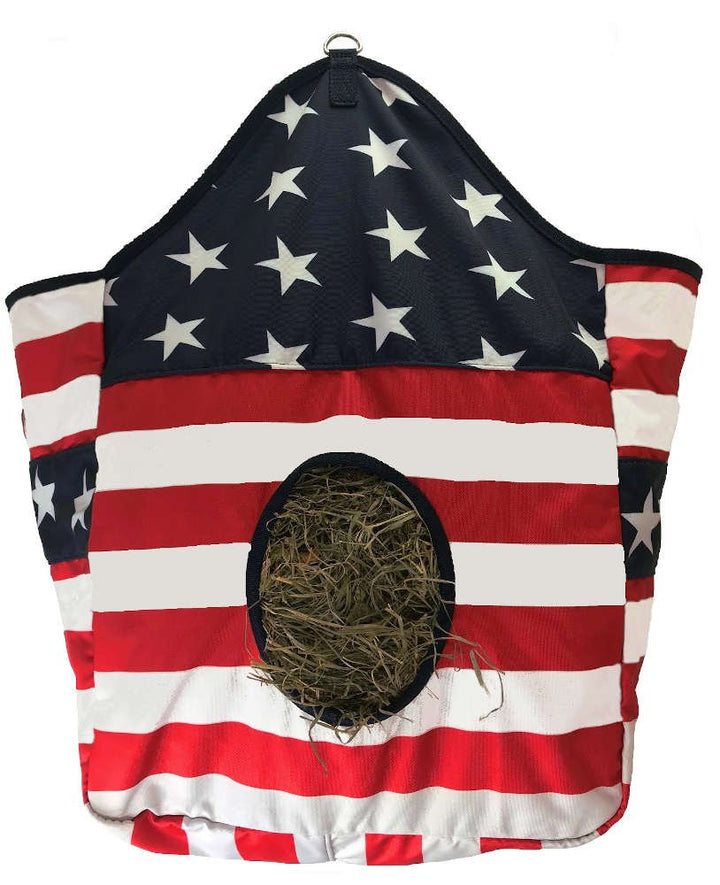 Tahoe Tack Patriotic 1200D Horse Hay Bag
