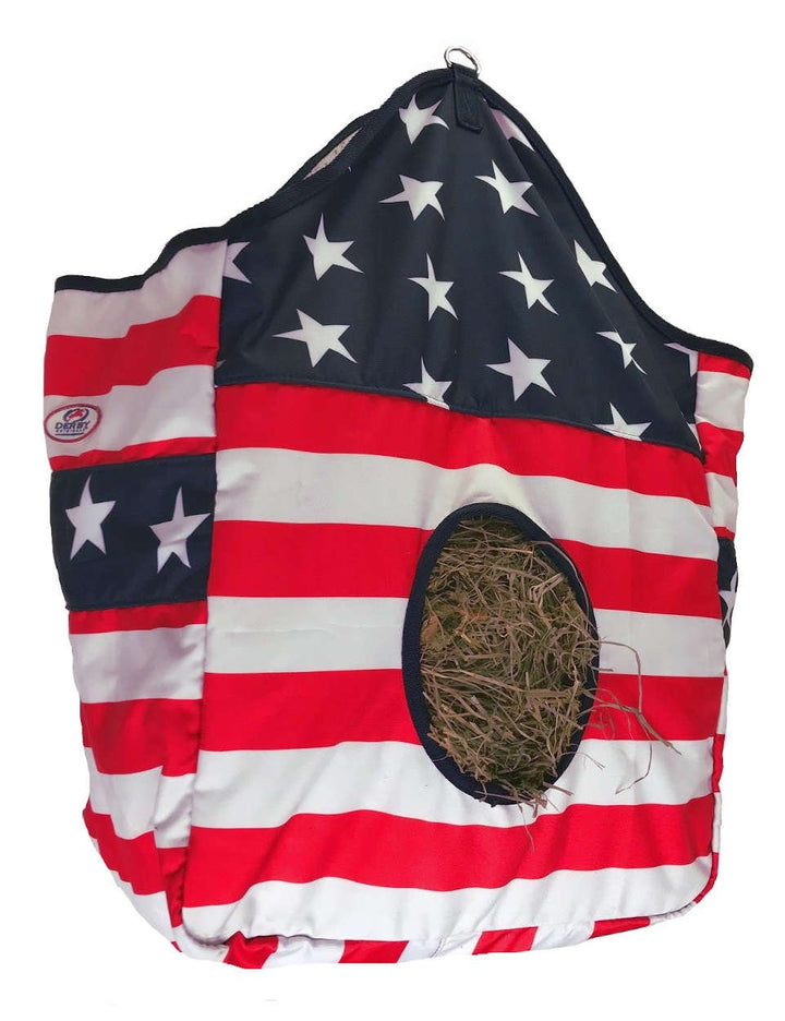 Tahoe Tack Patriotic 1200D Horse Hay Bag