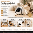 Load image into Gallery viewer, Interactive Pet Camera Robot | HD Wireless App Controlled for Cats - Uncategorized from For Animals, With Love
