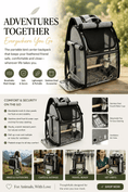 Charger l'image dans la visionneuse de la galerie, Portable Bird Carrier Backpack With Mesh Ventilation And Stainless Steel Accessories For Birds - from For Animals, With Love
