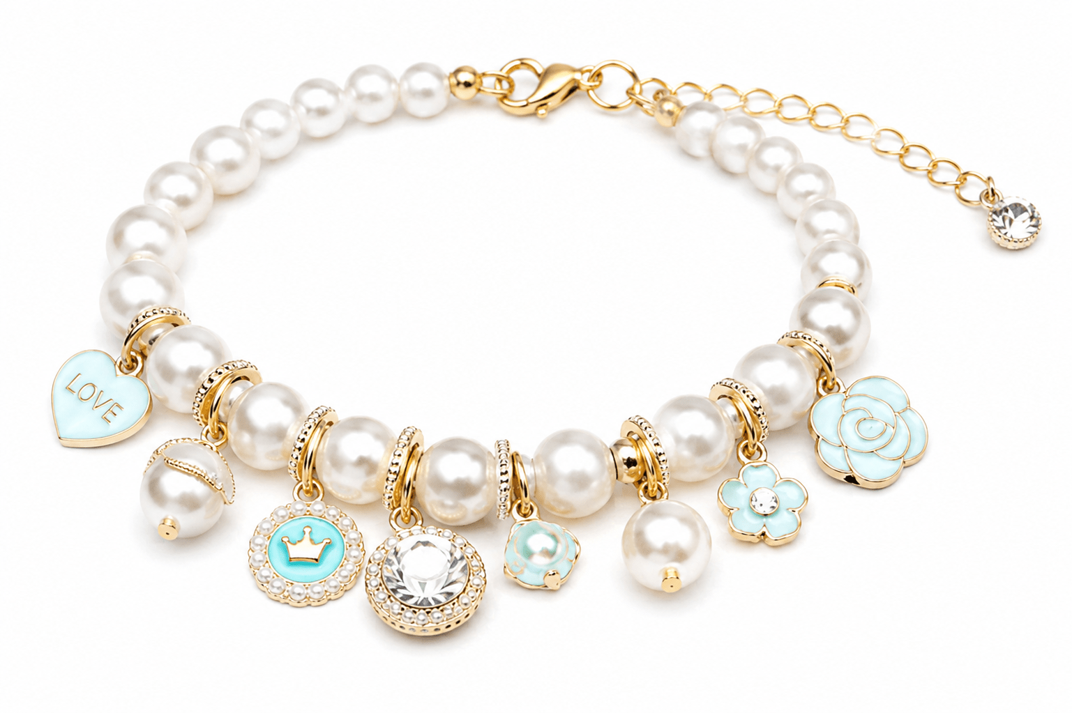 The Vintage Pearl Bow Cat & Dog Necklace - Standard Collars from For Animals, With Love