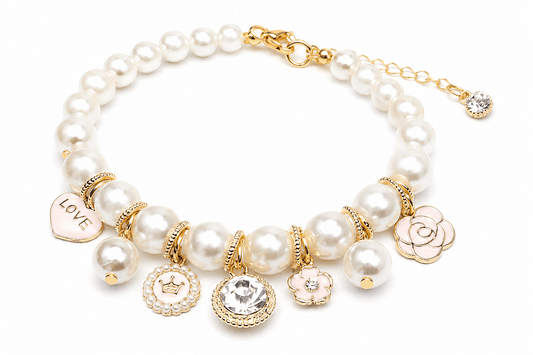 The Vintage Pearl Bow Cat & Dog Necklace - Standard Collars from For Animals, With Love