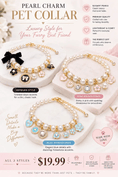 Load image into Gallery viewer, The Vintage Pearl Bow Cat & Dog Necklace - Standard Collars from For Animals, With Love
