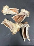 Load image into Gallery viewer, Lamb Ears by Naked Beasts, furry & non fur, 4 beige dried dog treats
