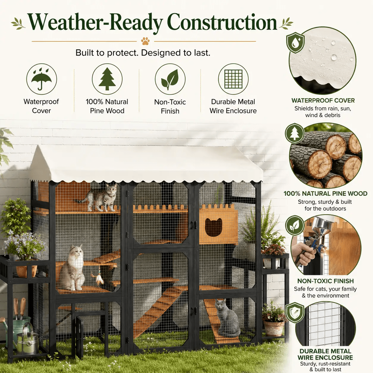 The Garden Retreat Outdoor Cat Catio