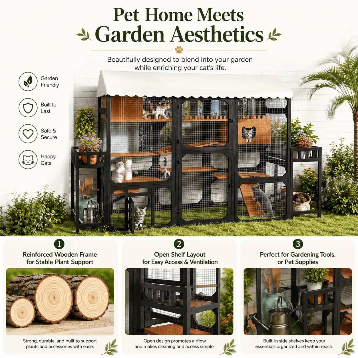 The Garden Retreat Outdoor Cat Catio
