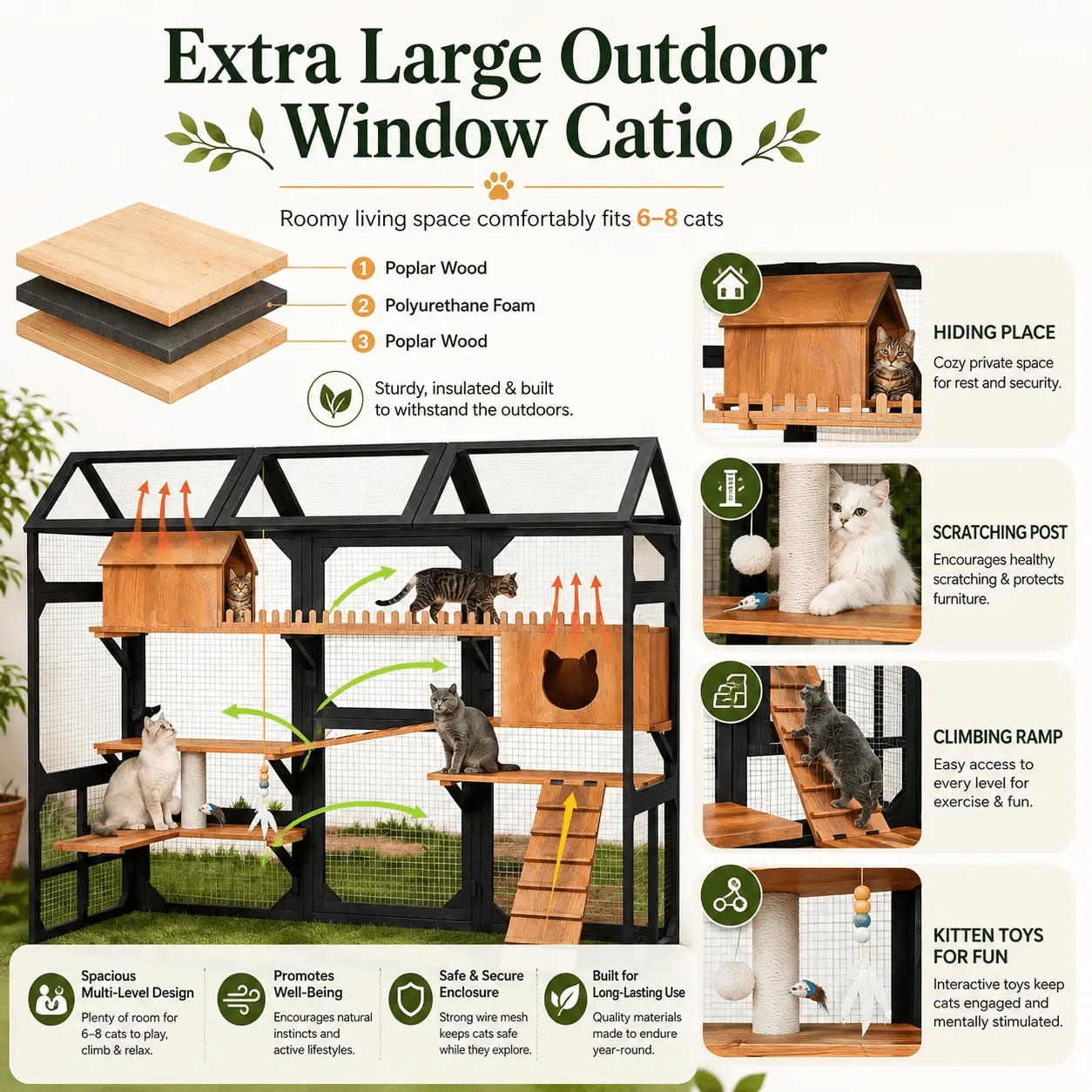 The Garden Retreat Outdoor Cat Catio