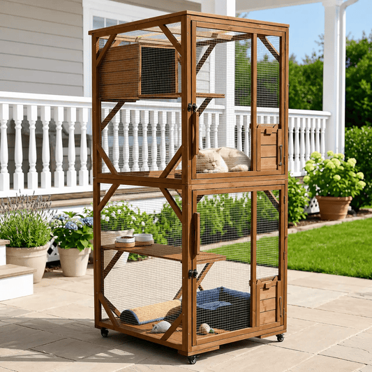 The Rolling Retreat Outdoor Cat Catio