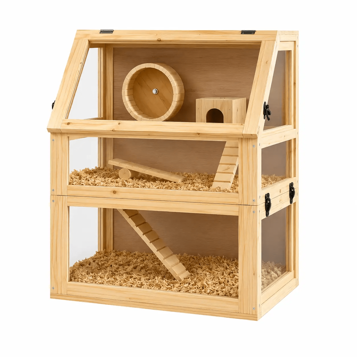 The Natural Wood 3-Tier Hamster Habitat