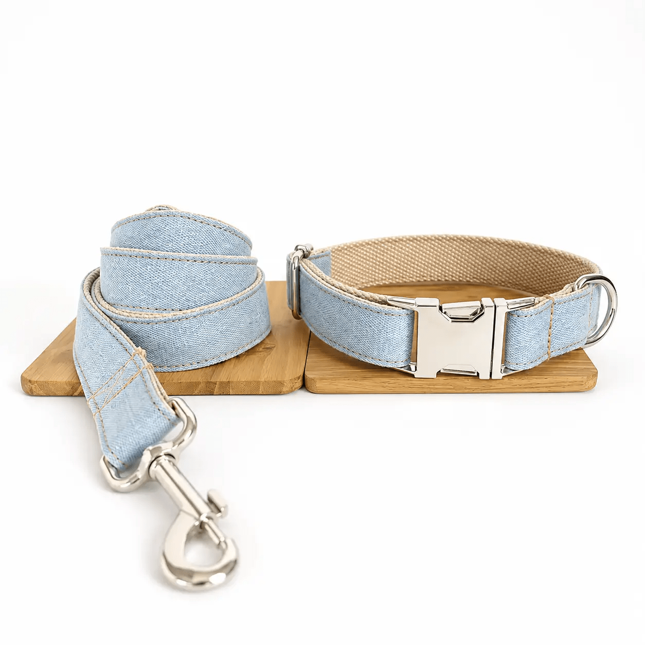 Guinzaglio per cani in denim blu di PetCo in poliestere resistente