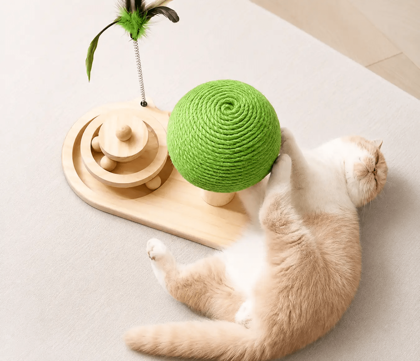 The Mushroom Spin Cat Scratcher & Toy