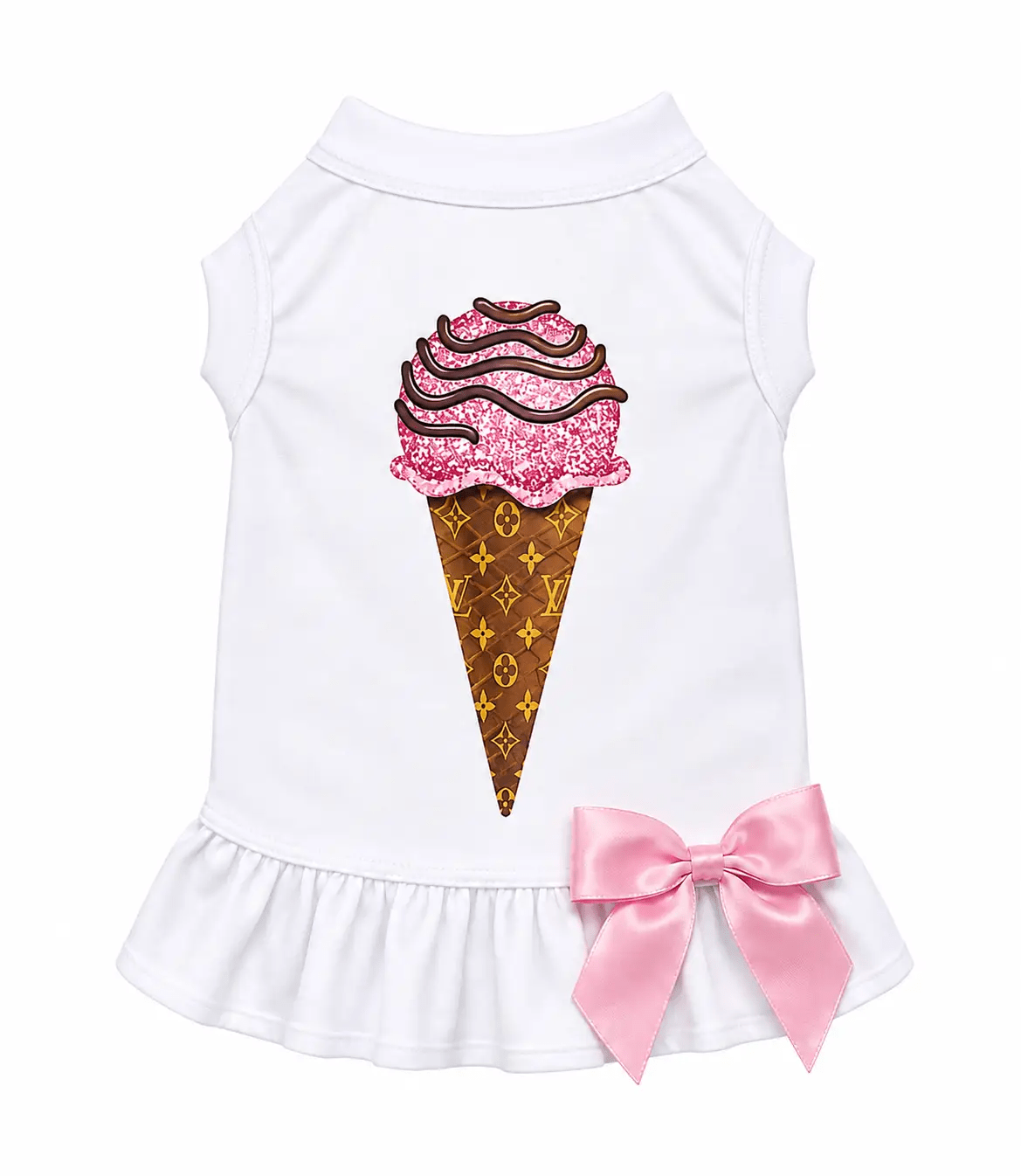 The Chewy Couture Ice Cream Dog Dress