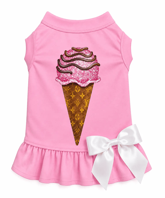 The Chewy Couture Ice Cream Dog Dress