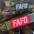 Load image into Gallery viewer, FAFO Tactical Morale Patch With Hook Fastener Backing 1.5x3.5in by kiloninerpets
