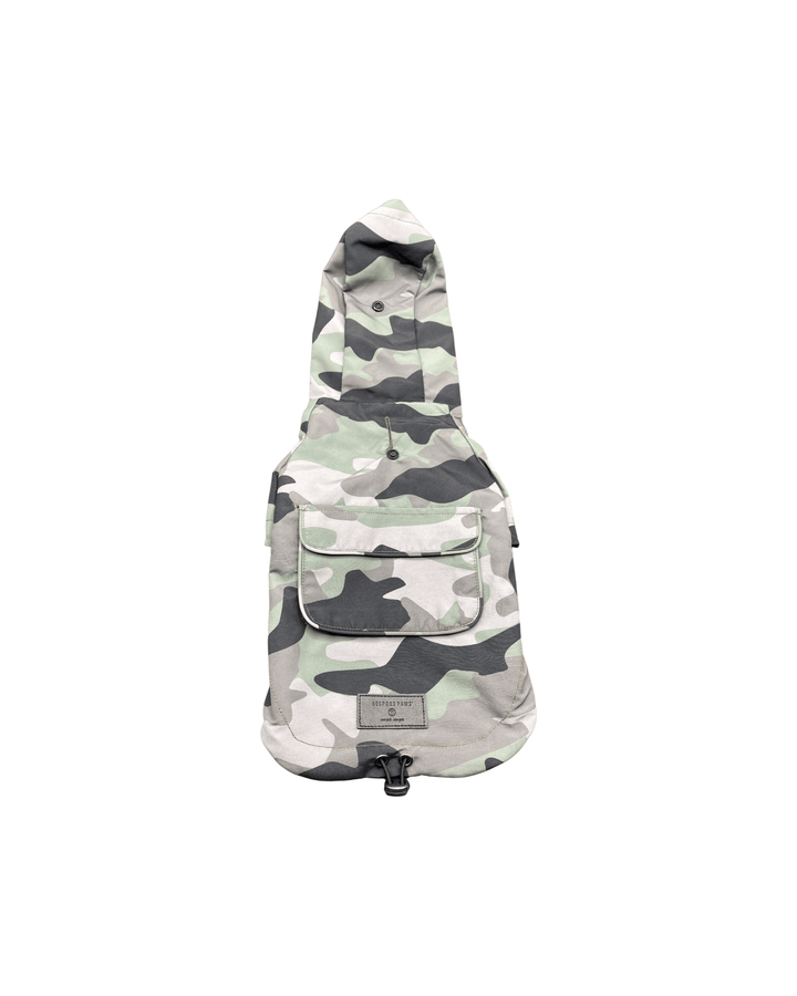 Bespoke Paws Dani Waterproof Camo Dog Raincoat