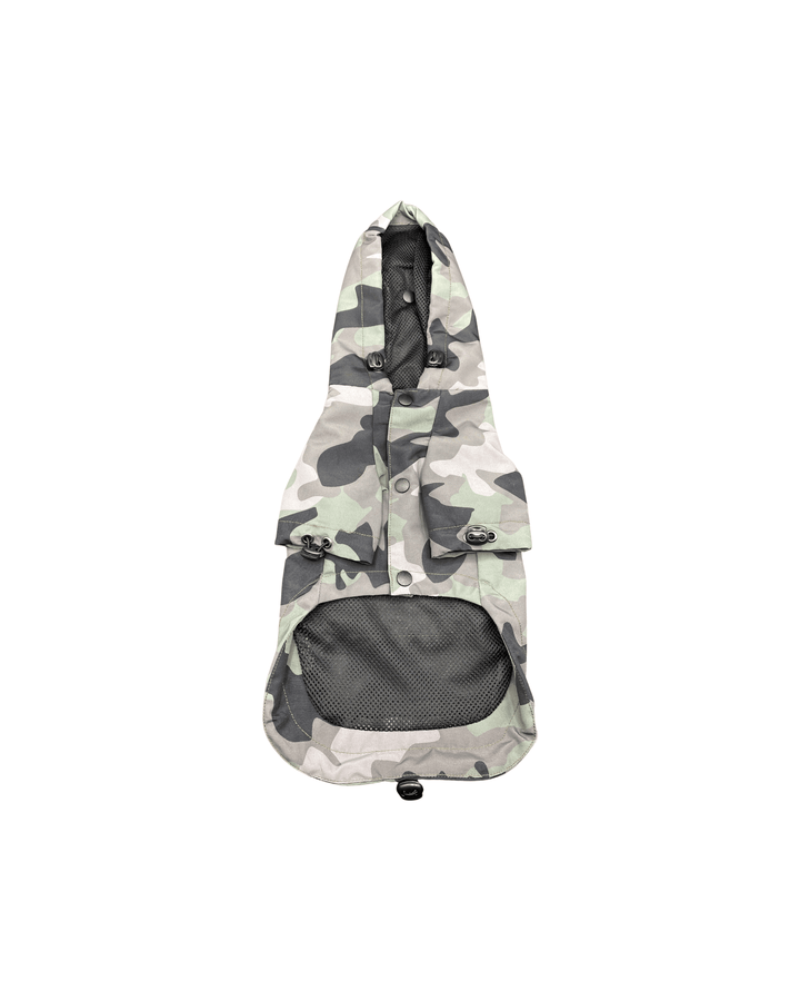 Bespoke Paws Dani Waterproof Camo Dog Raincoat