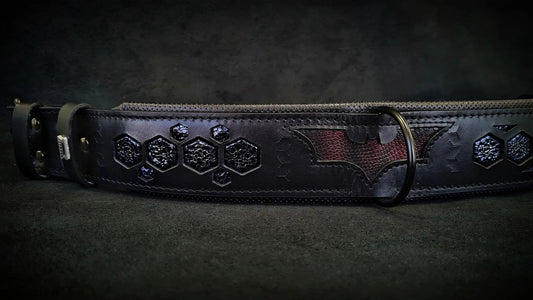 'BATMAN'' collar - Pet Collars & Harnesses from Bestia Dog Gear