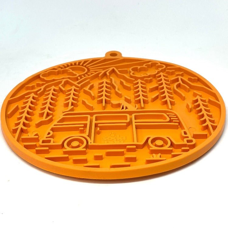 SodaPup Camp eMat TPE dog lick mat with suction cups, view 10