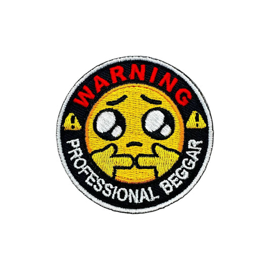 Professional Beggar 2.25 Inch Round Embroidered Morale Hook Patch by kiloninerpets