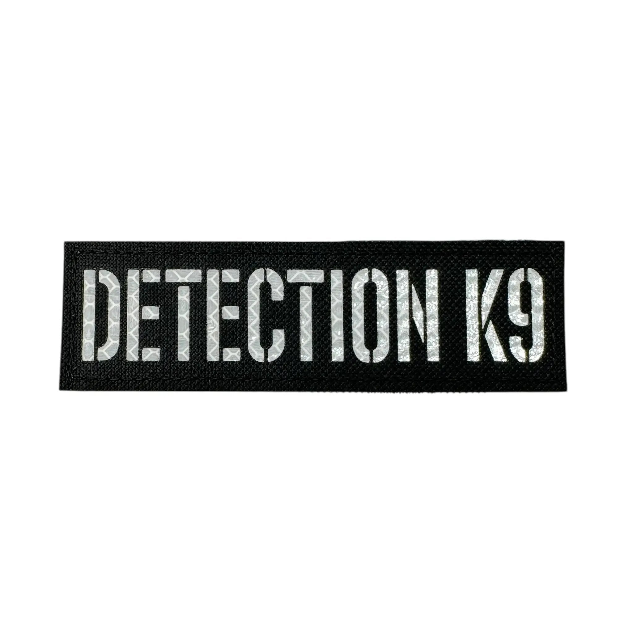 Detection K9 Laser Cut Reflective Morale Patch Hook Fastener 1.5 X 5 by kiloninerpets