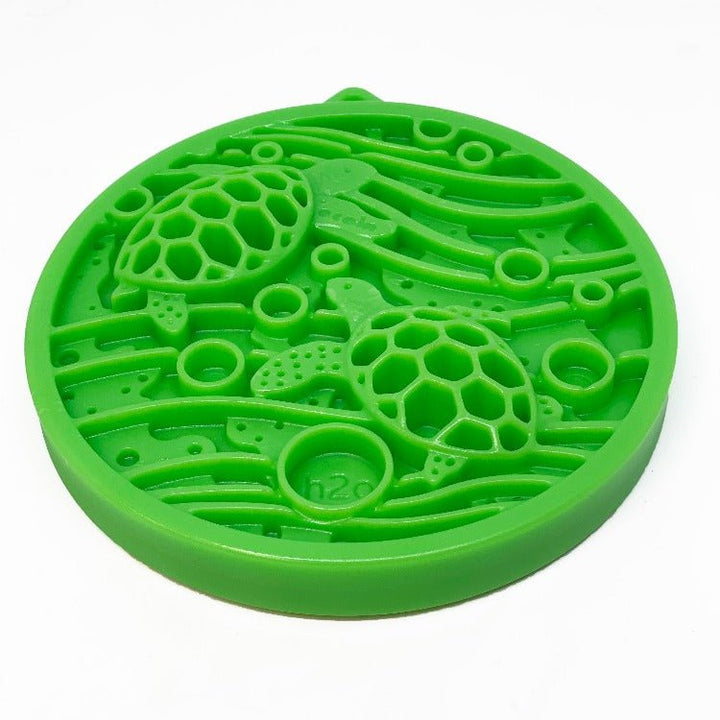 SodaPup Water nylon eCoin lick mat in green, view 9